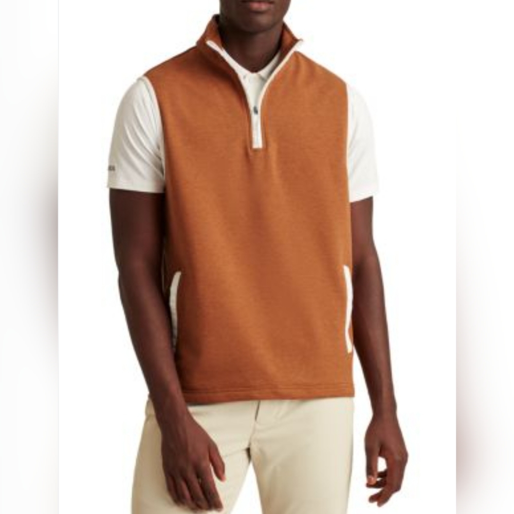 Bonobos Brown Outdoors Slim Fit Golf Vest Mens Large